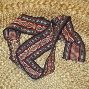 Hand Woven Belt-Sash from Peruvian Andes